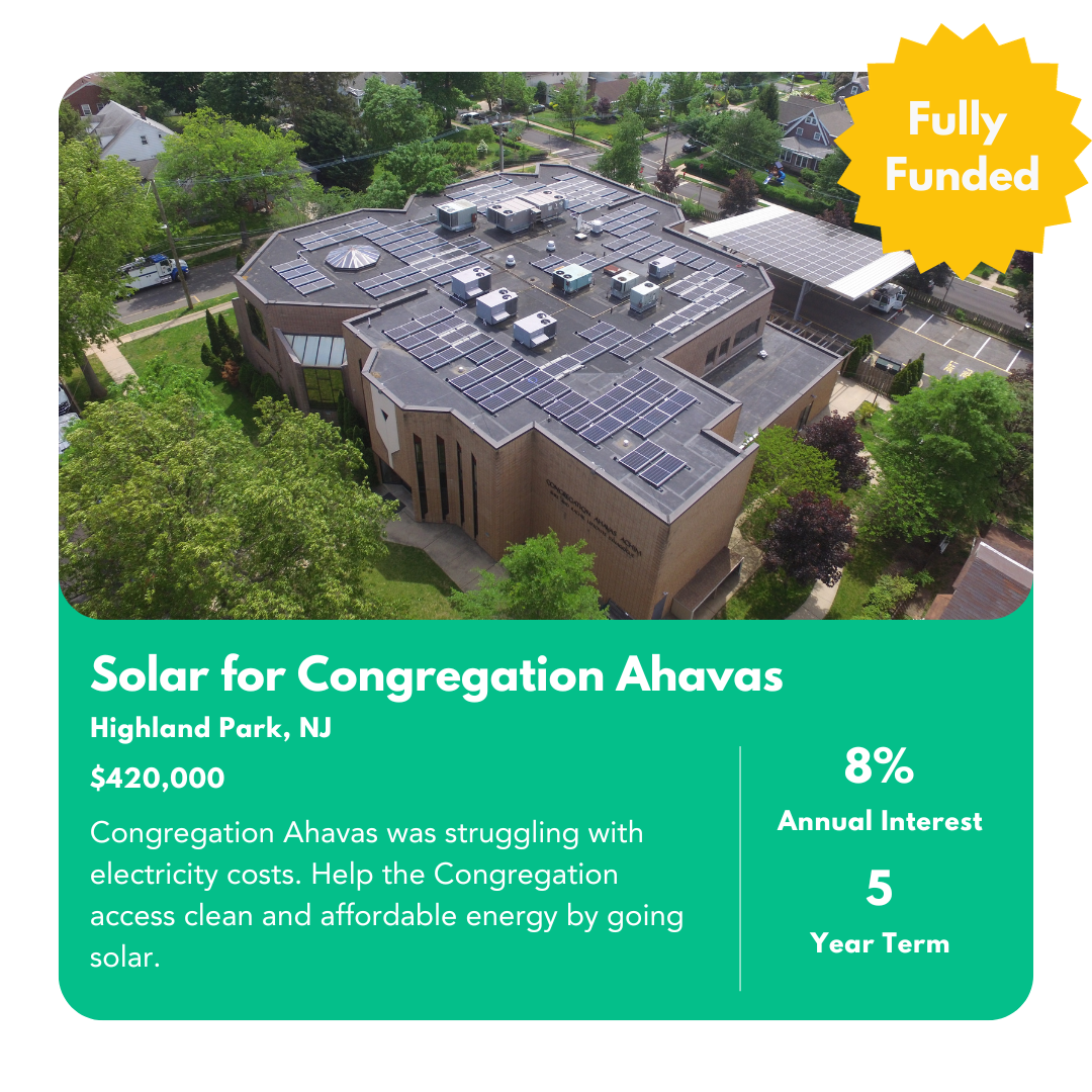 Solar for Congregation Ahavas